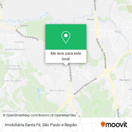 Imobiliária Santa Fé mapa