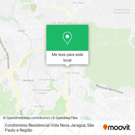 Condomínio Residencial Vida Nova Jaraguá mapa
