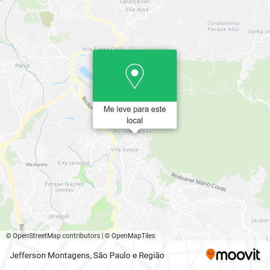 Jefferson Montagens mapa