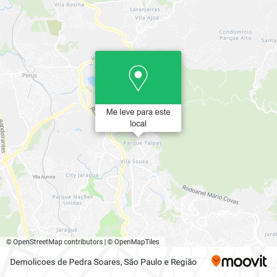 Demolicoes de Pedra Soares mapa