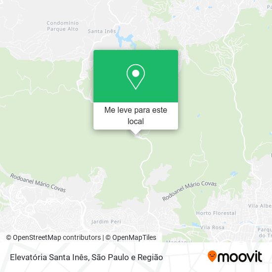 Elevatória Santa Inês mapa