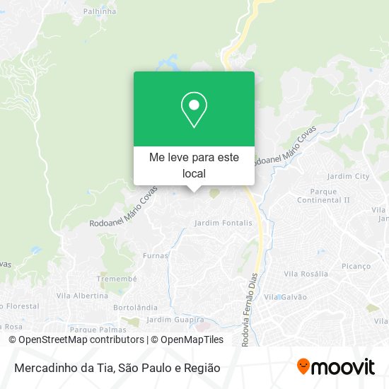 Mercadinho da Tia mapa