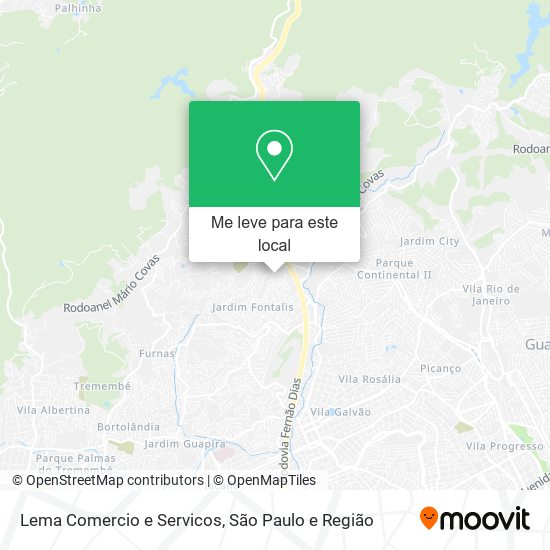 Lema Comercio e Servicos mapa