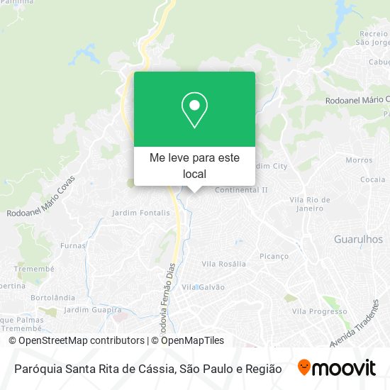 Paróquia Santa Rita de Cássia mapa