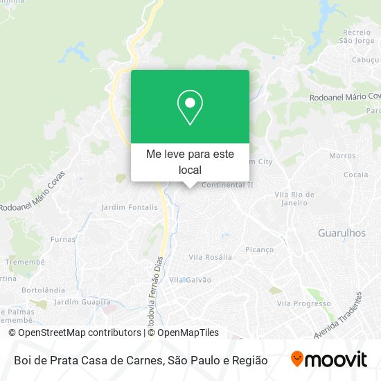 Boi de Prata Casa de Carnes mapa