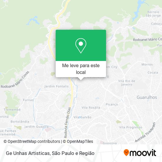 Ge Unhas Artisticas mapa