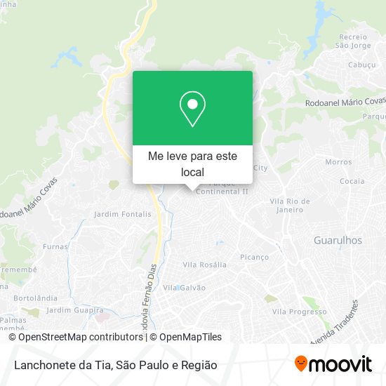 Lanchonete da Tia mapa