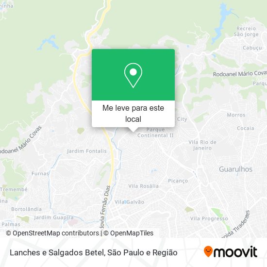 Lanches e Salgados Betel mapa