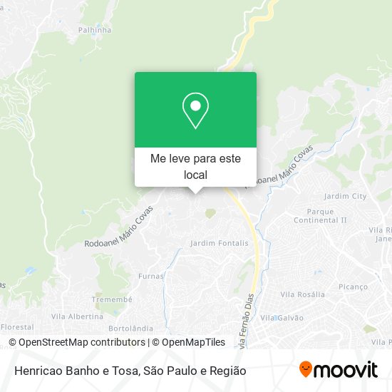 Henricao Banho e Tosa mapa