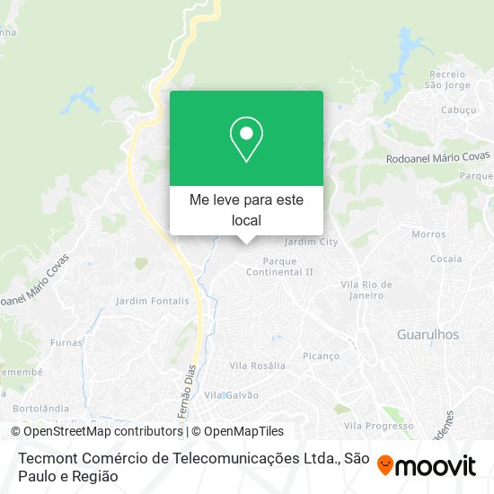 Tecmont Comércio de Telecomunicações Ltda. mapa