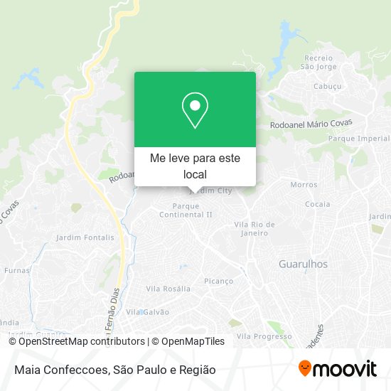 Maia Confeccoes mapa