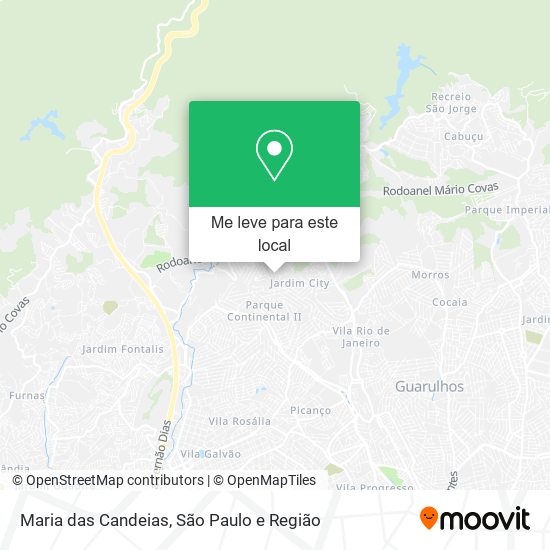 Maria das Candeias mapa