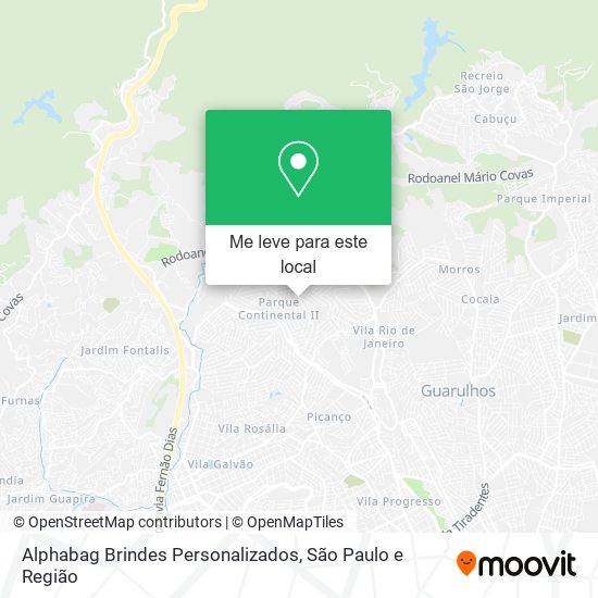 Alphabag Brindes Personalizados mapa