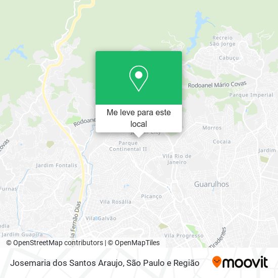 Josemaria dos Santos Araujo mapa