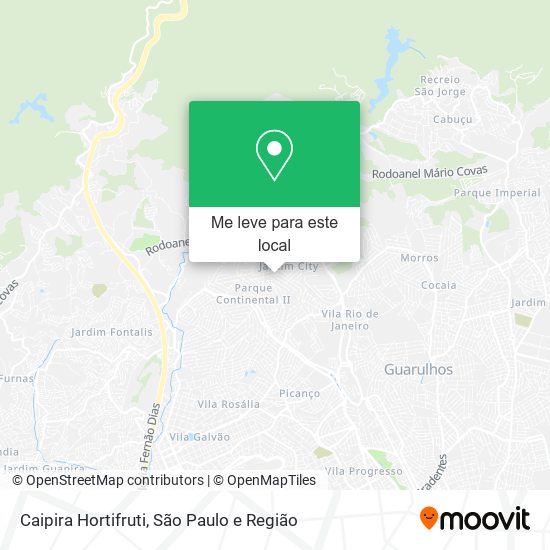 Caipira Hortifruti mapa