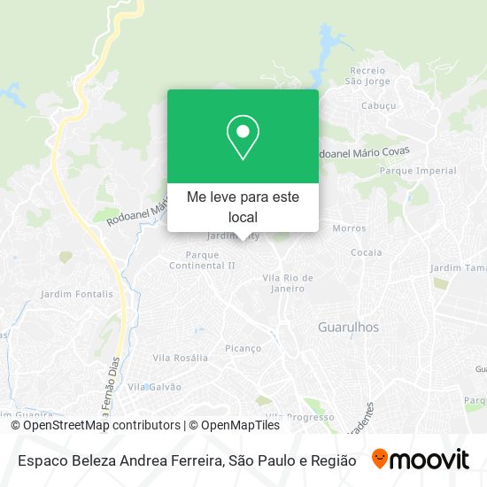 Espaco Beleza Andrea Ferreira mapa