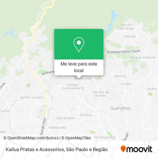 Kailua Pratas e Acessorios mapa