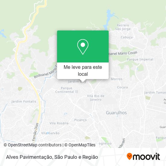 Alves Pavimentação mapa