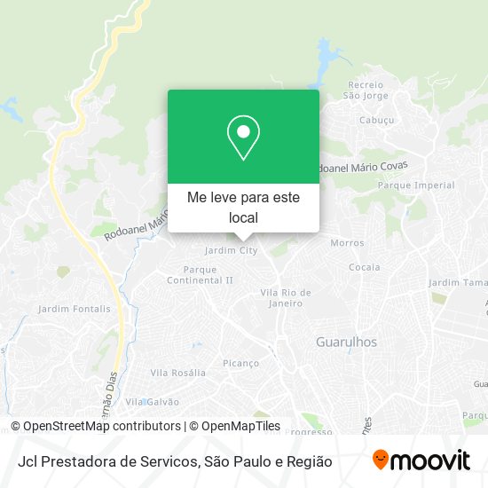 Jcl Prestadora de Servicos mapa