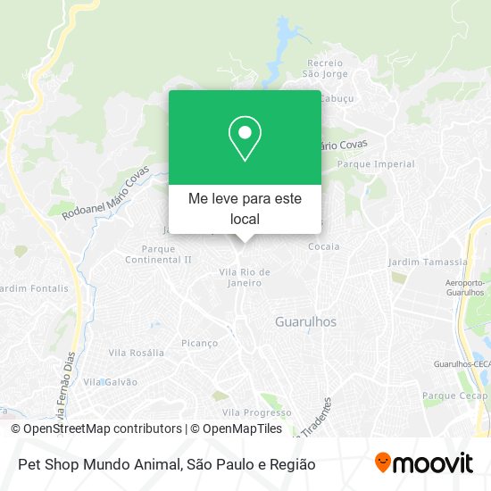 Pet Shop Mundo Animal mapa
