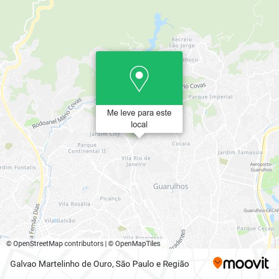 Galvao Martelinho de Ouro mapa