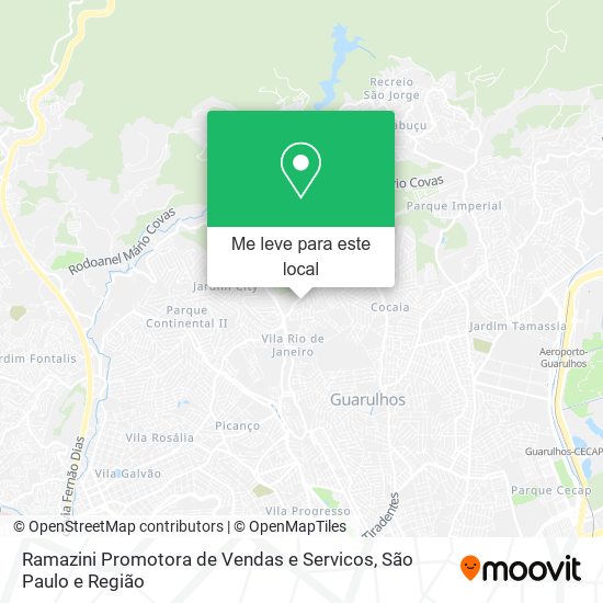 Ramazini Promotora de Vendas e Servicos mapa