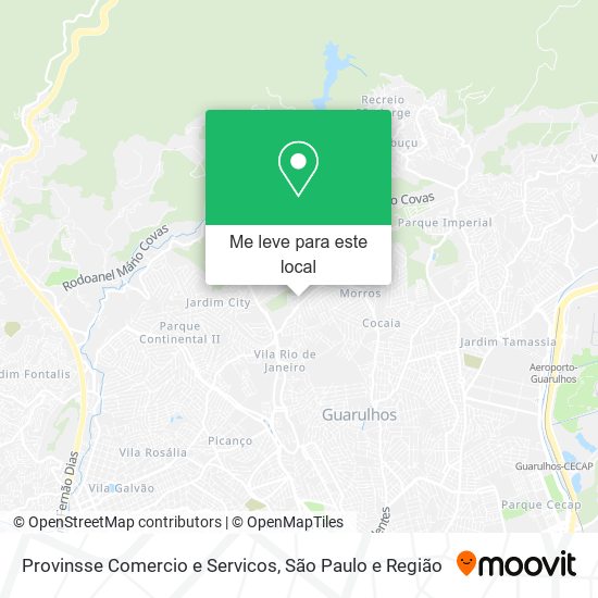 Provinsse Comercio e Servicos mapa