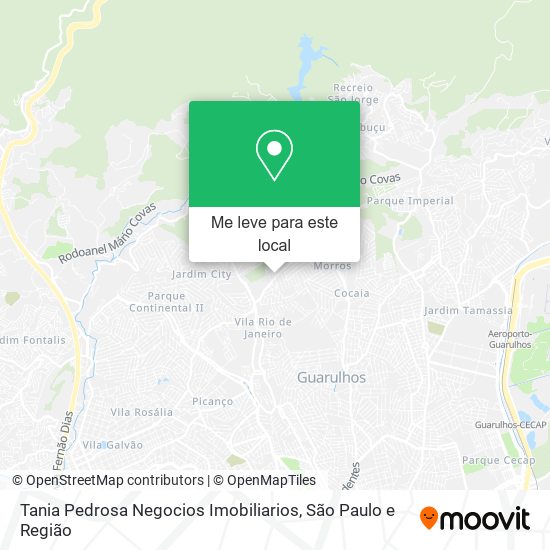 Tania Pedrosa Negocios Imobiliarios mapa