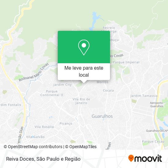 Reiva Doces mapa