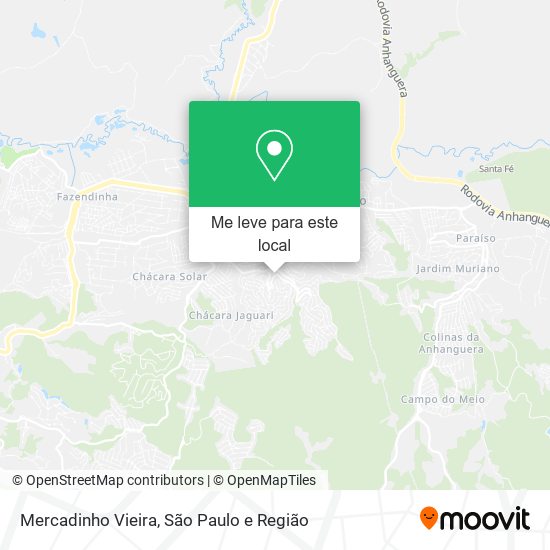 Mercadinho Vieira mapa