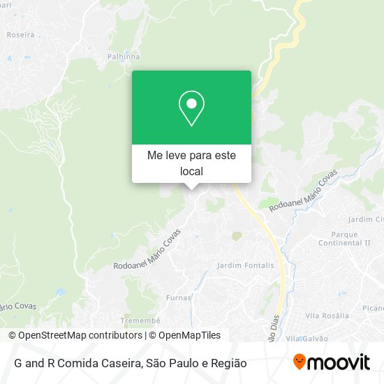 G and R Comida Caseira mapa