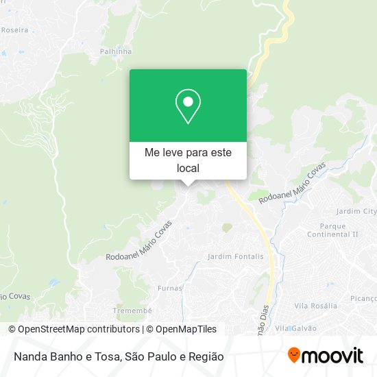 Nanda Banho e Tosa mapa