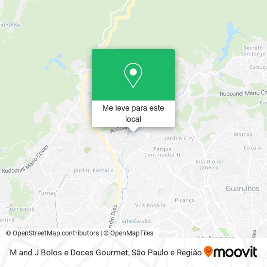 M and J Bolos e Doces Gourmet mapa