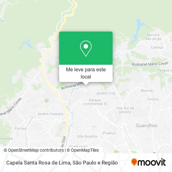 Capela Santa Rosa de Lima mapa