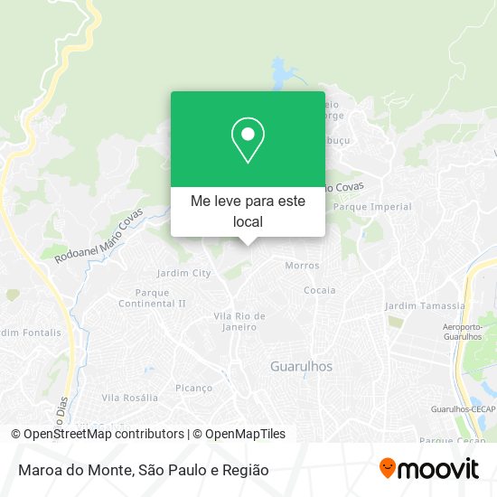 Maroa do Monte mapa