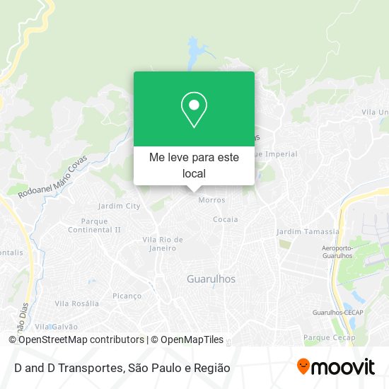 D and D Transportes mapa