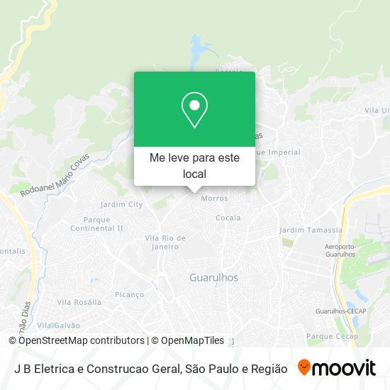 J B Eletrica e Construcao Geral mapa