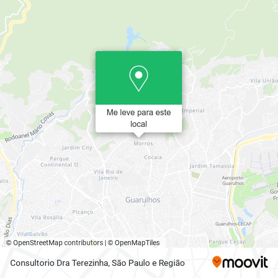 Consultorio Dra Terezinha mapa