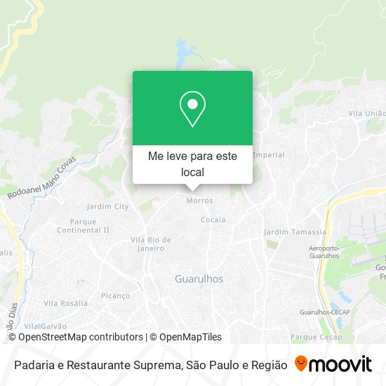 Padaria e Restaurante Suprema mapa