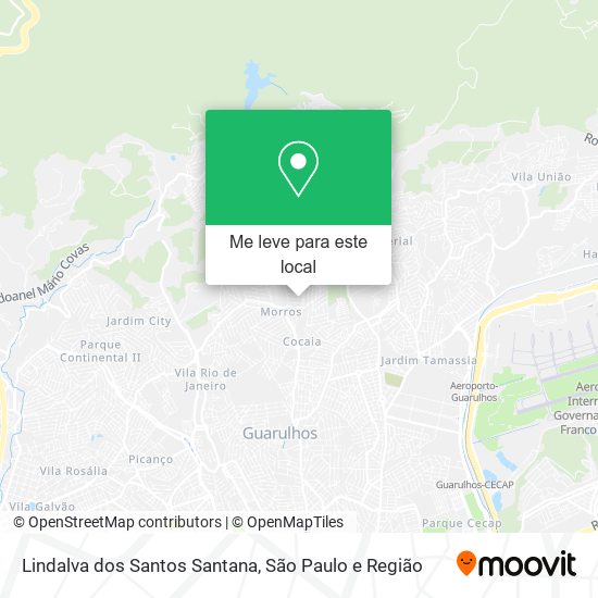 Lindalva dos Santos Santana mapa