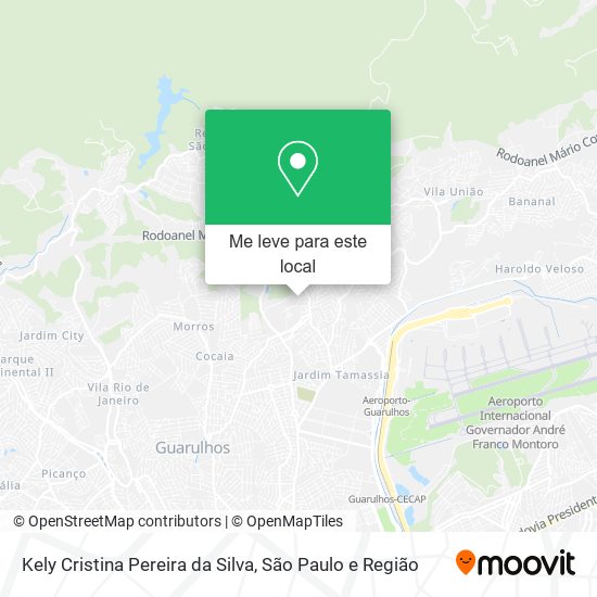 Kely Cristina Pereira da Silva mapa