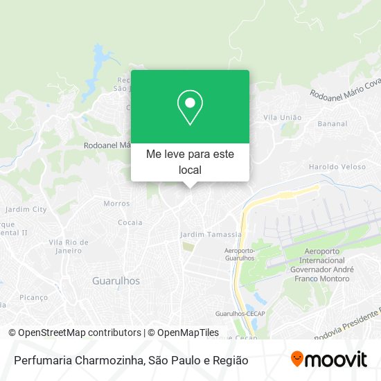 Perfumaria Charmozinha mapa