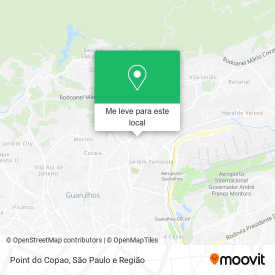 Point do Copao mapa