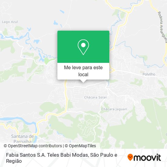 Fabia Santos S.A. Teles Babi Modas mapa