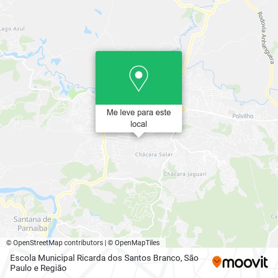 Escola Municipal Ricarda dos Santos Branco mapa