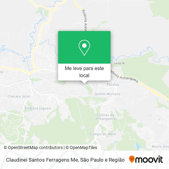 Claudinei Santos Ferragens Me mapa