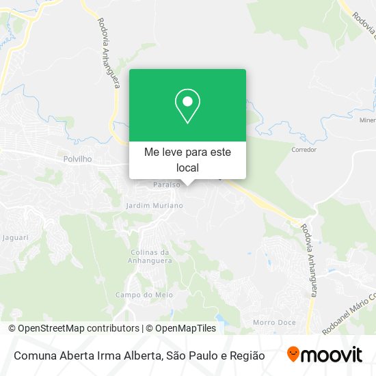 Comuna Aberta Irma Alberta mapa