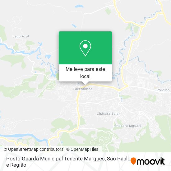 Posto Guarda Municipal Tenente Marques mapa