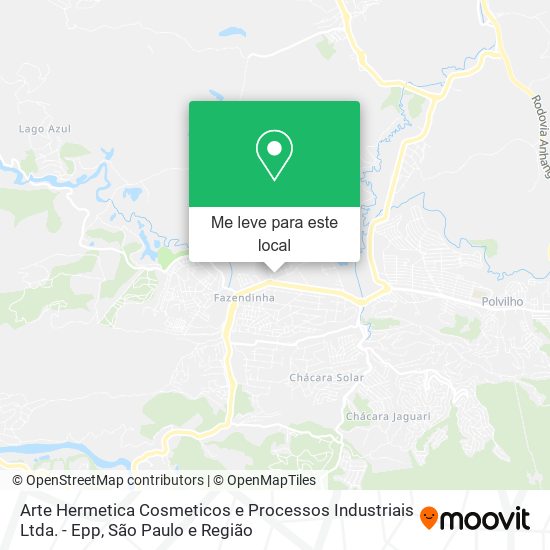 Arte Hermetica Cosmeticos e Processos Industriais Ltda. - Epp mapa