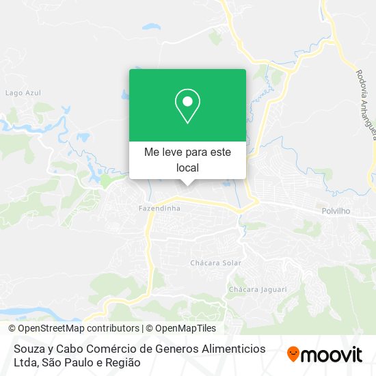 Souza y Cabo Comércio de Generos Alimenticios Ltda mapa